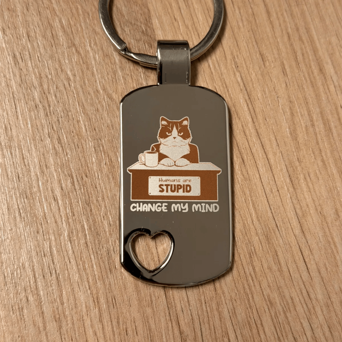 Schlüsselanhänger DogTag-Herz mit Wunschgravur – Bild 4