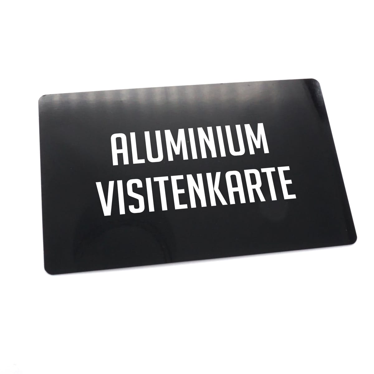10 Visitenkarten Visitenkarte Aluminium Alu Metall 