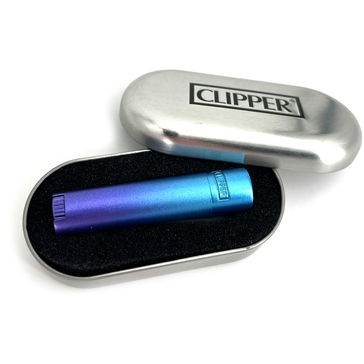 Clipper Metal Micro BLUE-GRADIENT Feuerzeug mit Gravur
