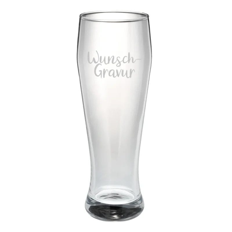 Weizenbierglas Lauta mit Gravur