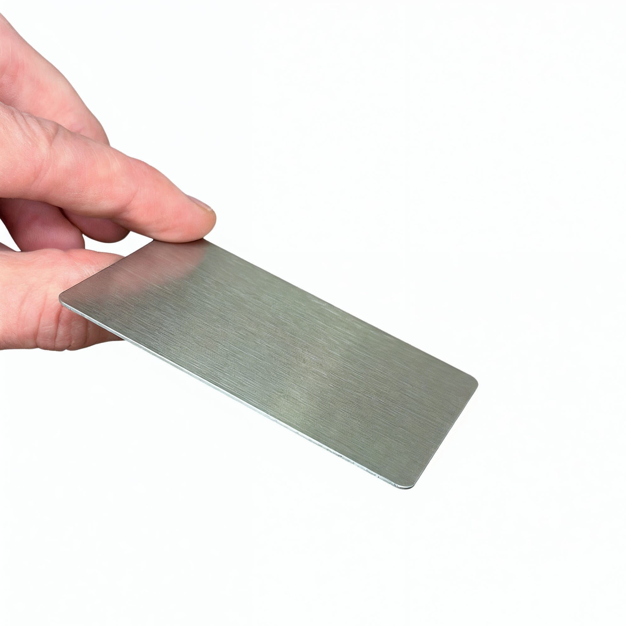 Visitenkarten aus Edelstahl (85×55×1mm) beidseitig mit Gravur – Bild 2