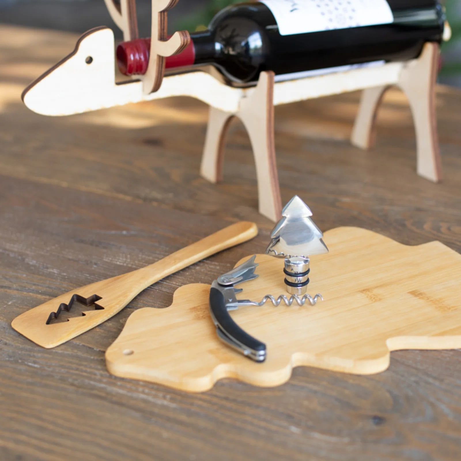 Schneidebrett Weihnachtsbaum "Shiba" mit Gravur – Bild 4