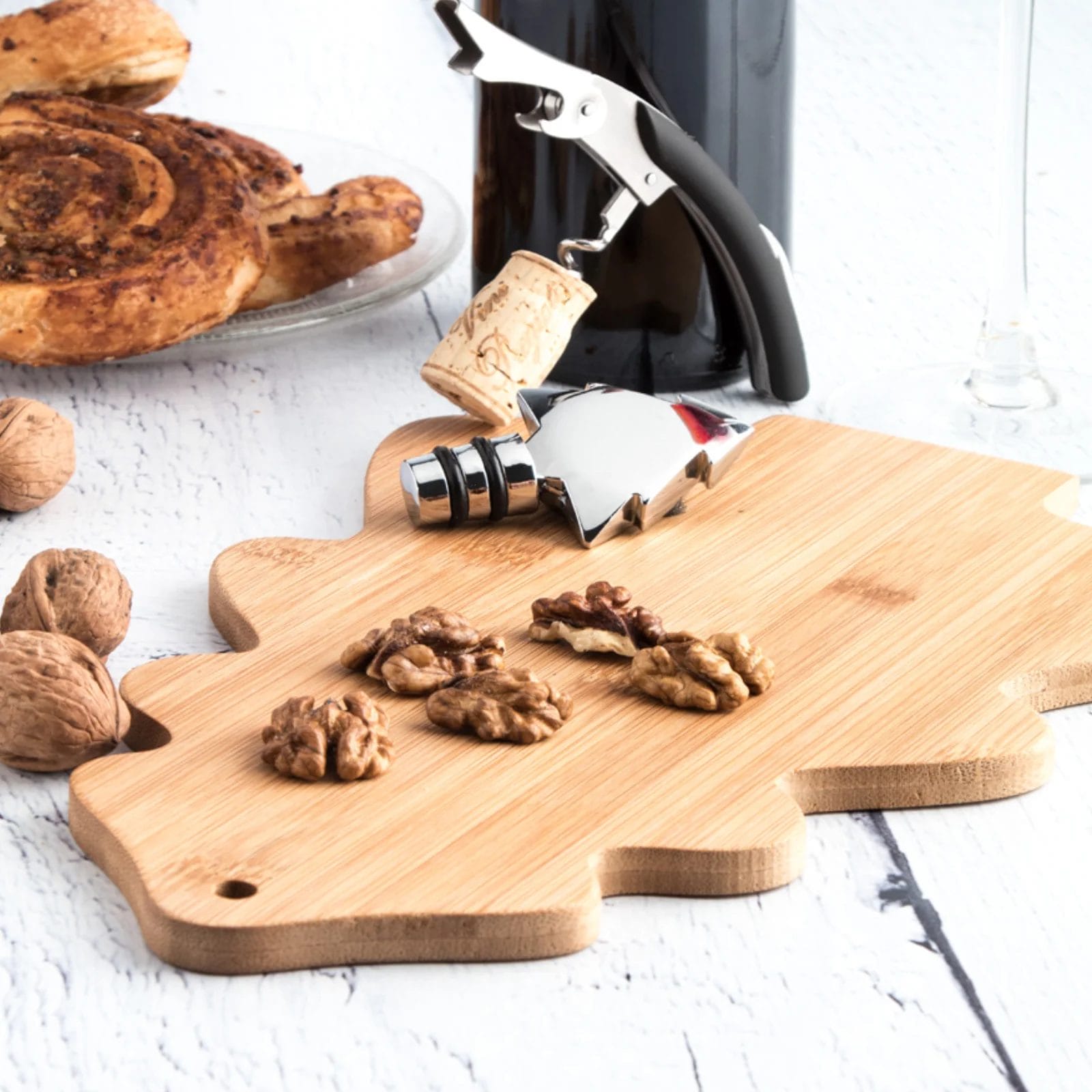 Schneidebrett Weihnachtsbaum "Shiba" mit Gravur – Bild 3