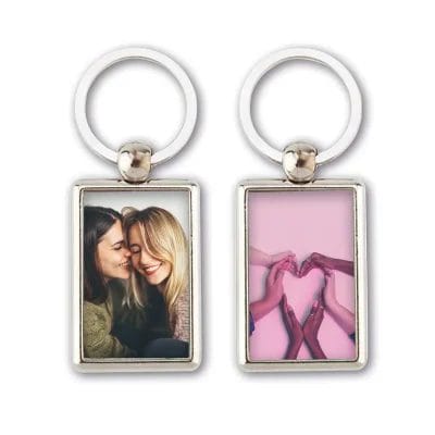 Schlüsselanhänger Rechteck mit Foto