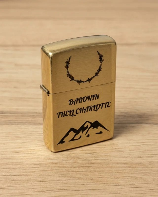 Gestalte jetzt dein Zippo Feuerzeug - mit einer Lasergravur wird es zum Unikat. #geschenkidee #personalisiert